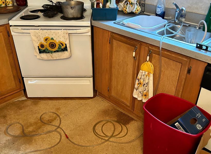 kitchen subfloor damage