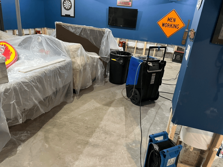 water damage dryout equipment