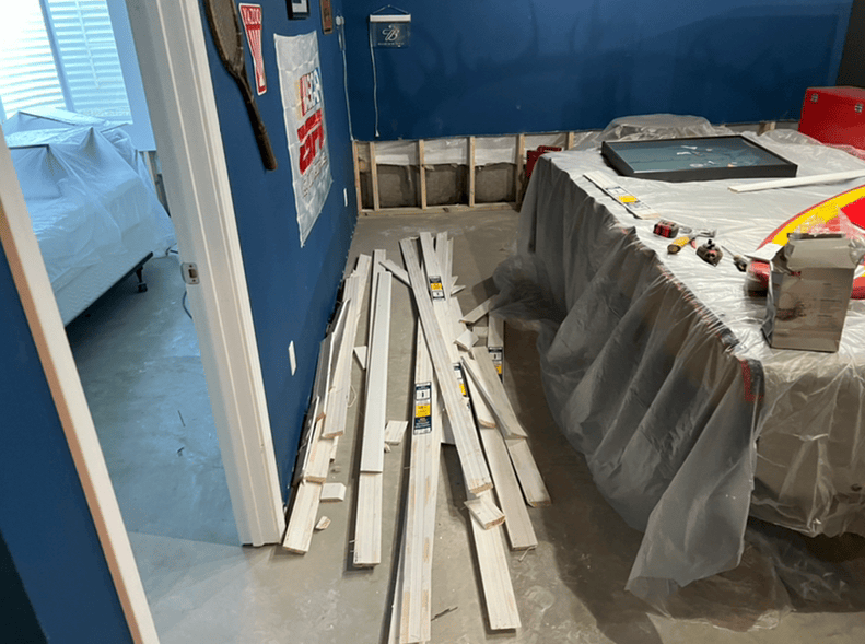 water damage Trim