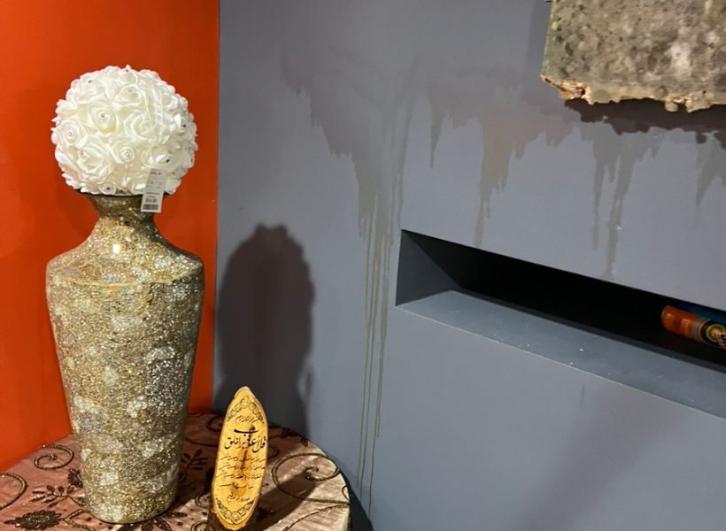water-damaged walls