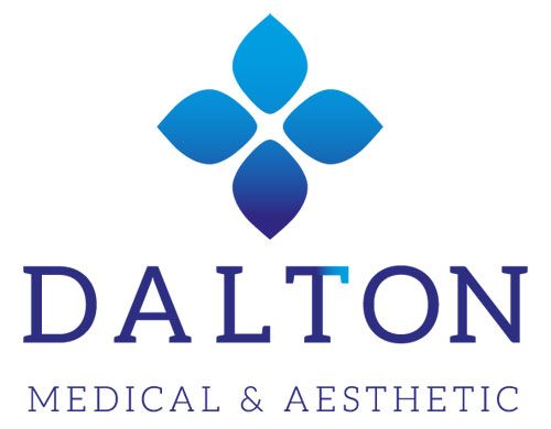 Dalton Medical & Aesthetic logo with blue flower emblem.