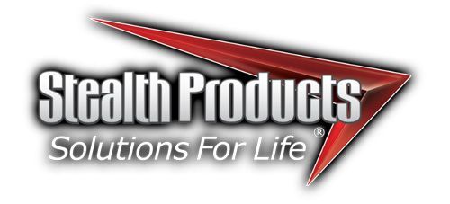 Logo for Stealth Products, a company with the tagline