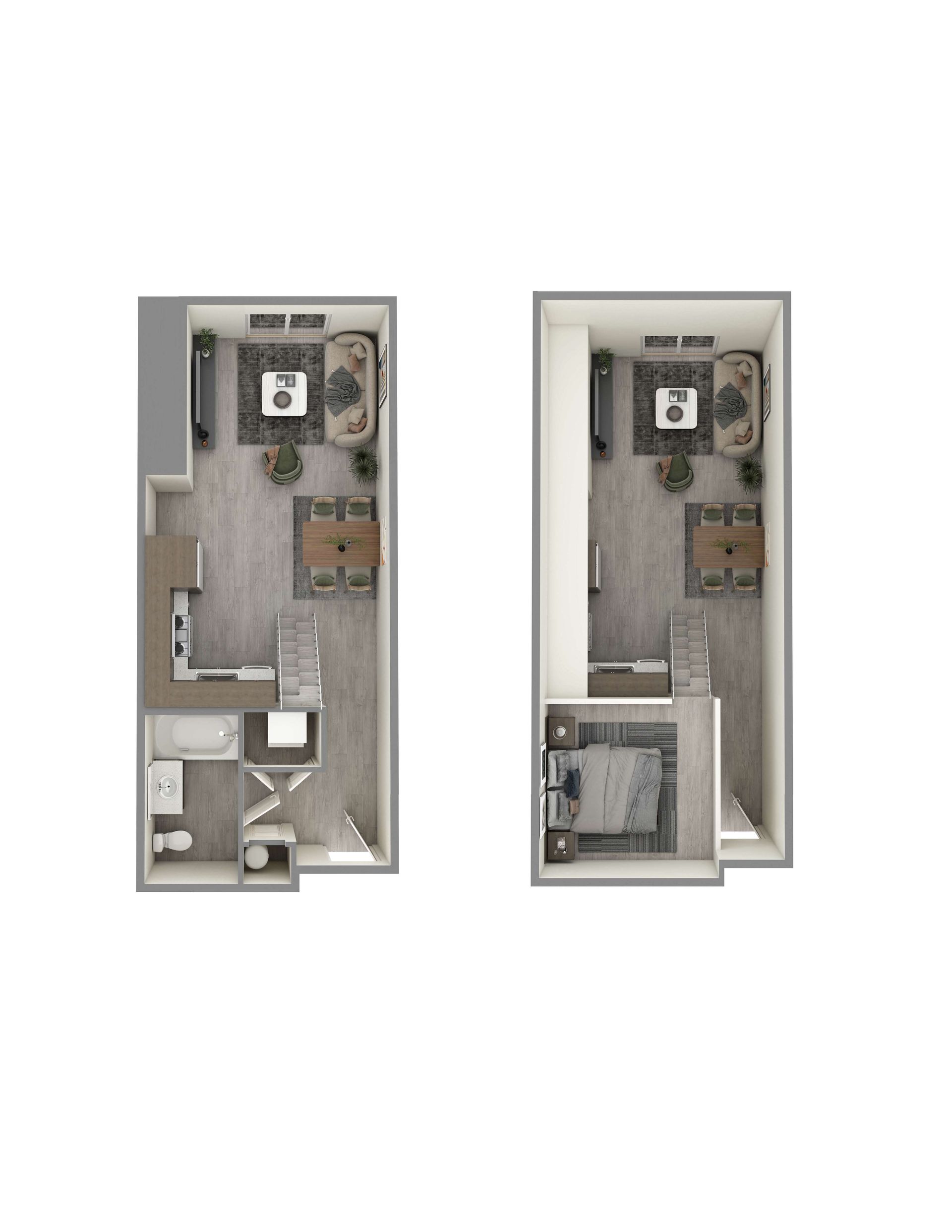 1 Bedroom w/Loft