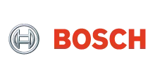 Bosch logo: a silver emblem to the left of the word 