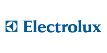 Electrolux logo: blue square with stylized 