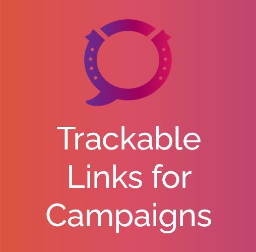 Trackable links for campaign using stampede social automation tool