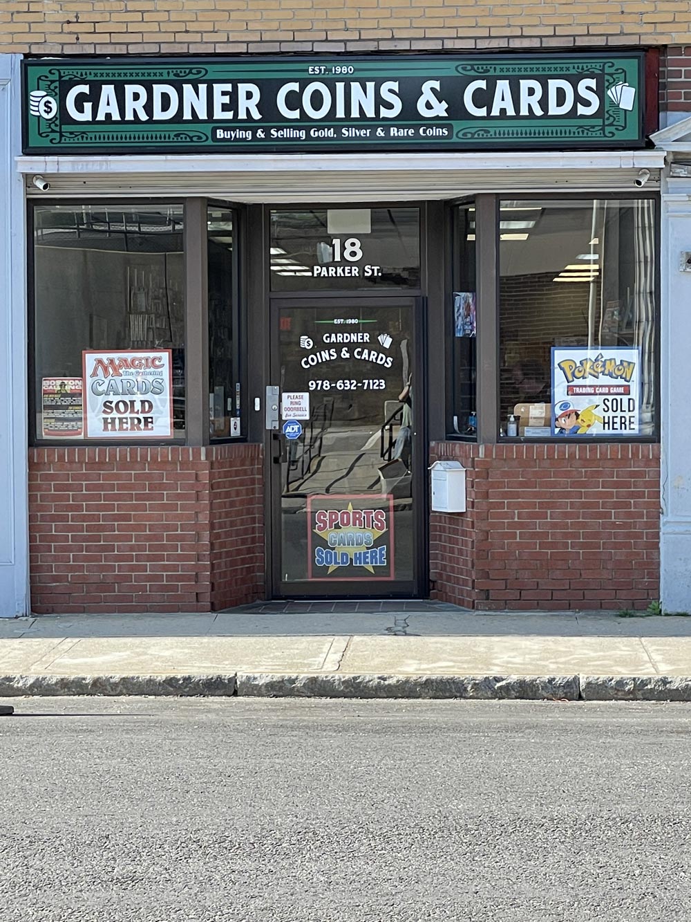 Store Front — Gardner, MA — Gardner Coins & Cards