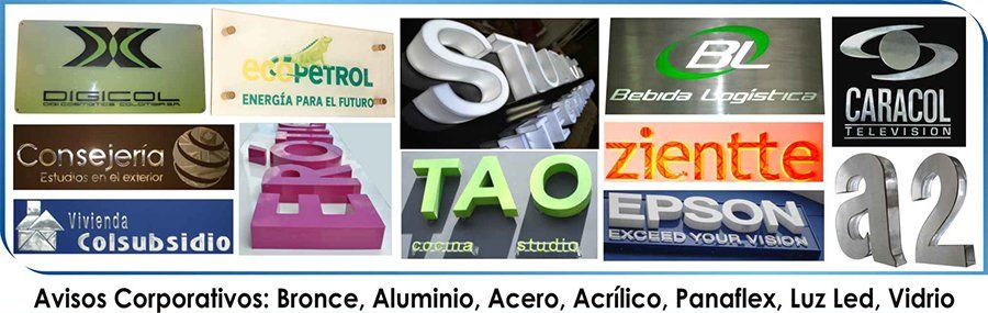 Relieves Rop - Avisos y Logotipos Corporativos