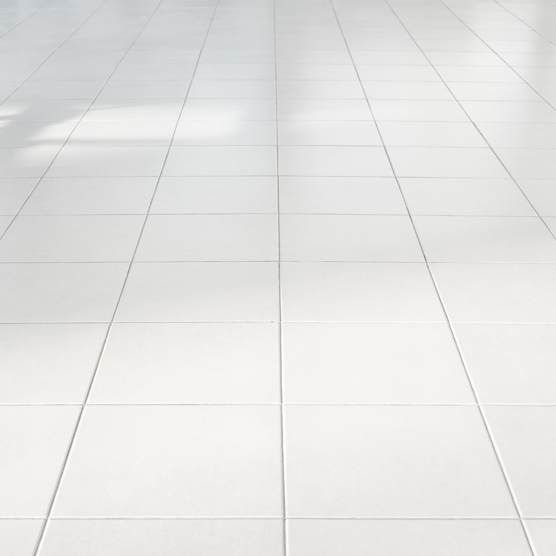 White porcelain tiles