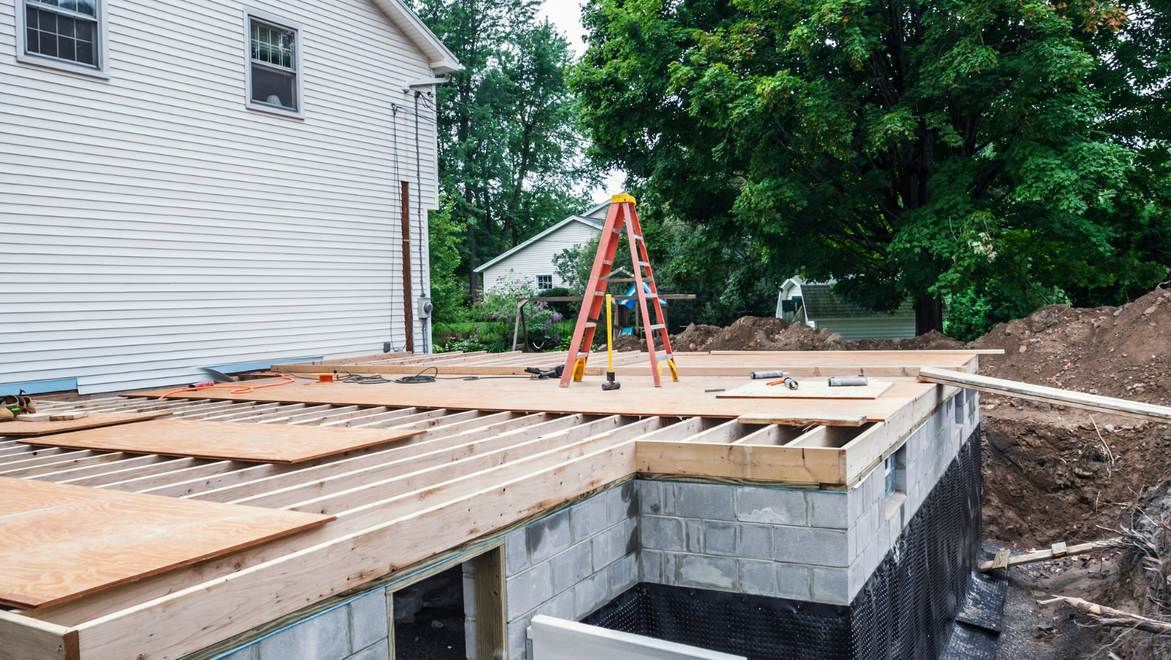Home addition project for a house in Vermont