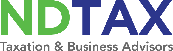 The logo for nd tax taxation and business advisors