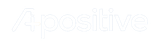 The word positive is written in white on a white background.