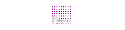 A logo for dany robinson is shown on a white background