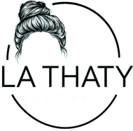 Logo in bianco e nero con l'illustrazione di uno chignon alto e la scritta