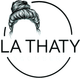 Logo in bianco e nero con l'illustrazione di uno chignon alto e la scritta