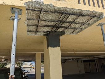 under balcony repair