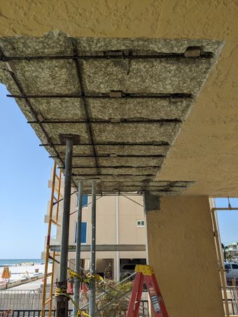 under balcony repair 4