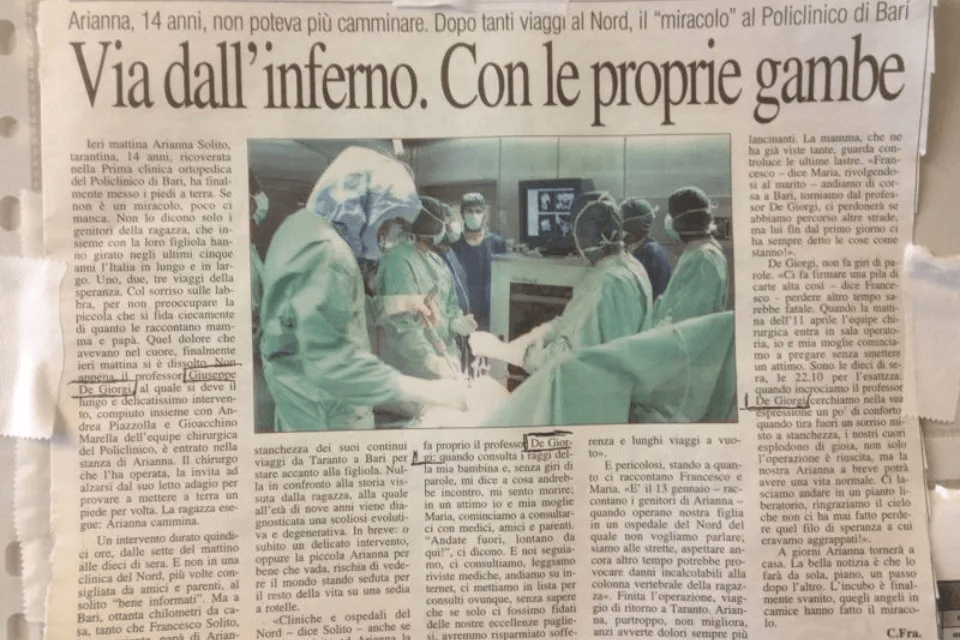 testimonianza paziente che ha superato intervento ortopedico