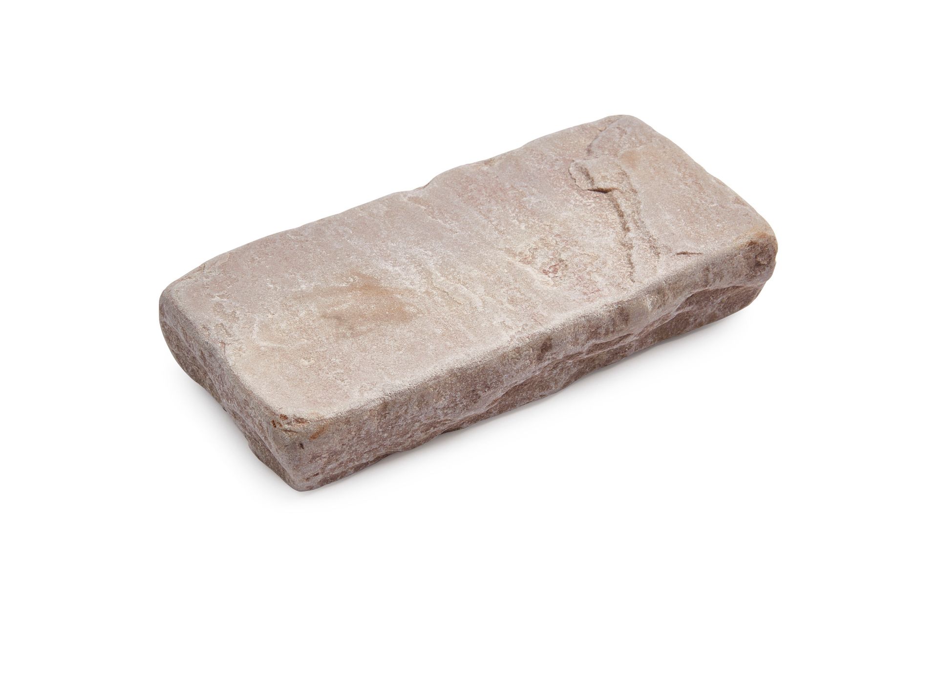 Tan rectangular brick.