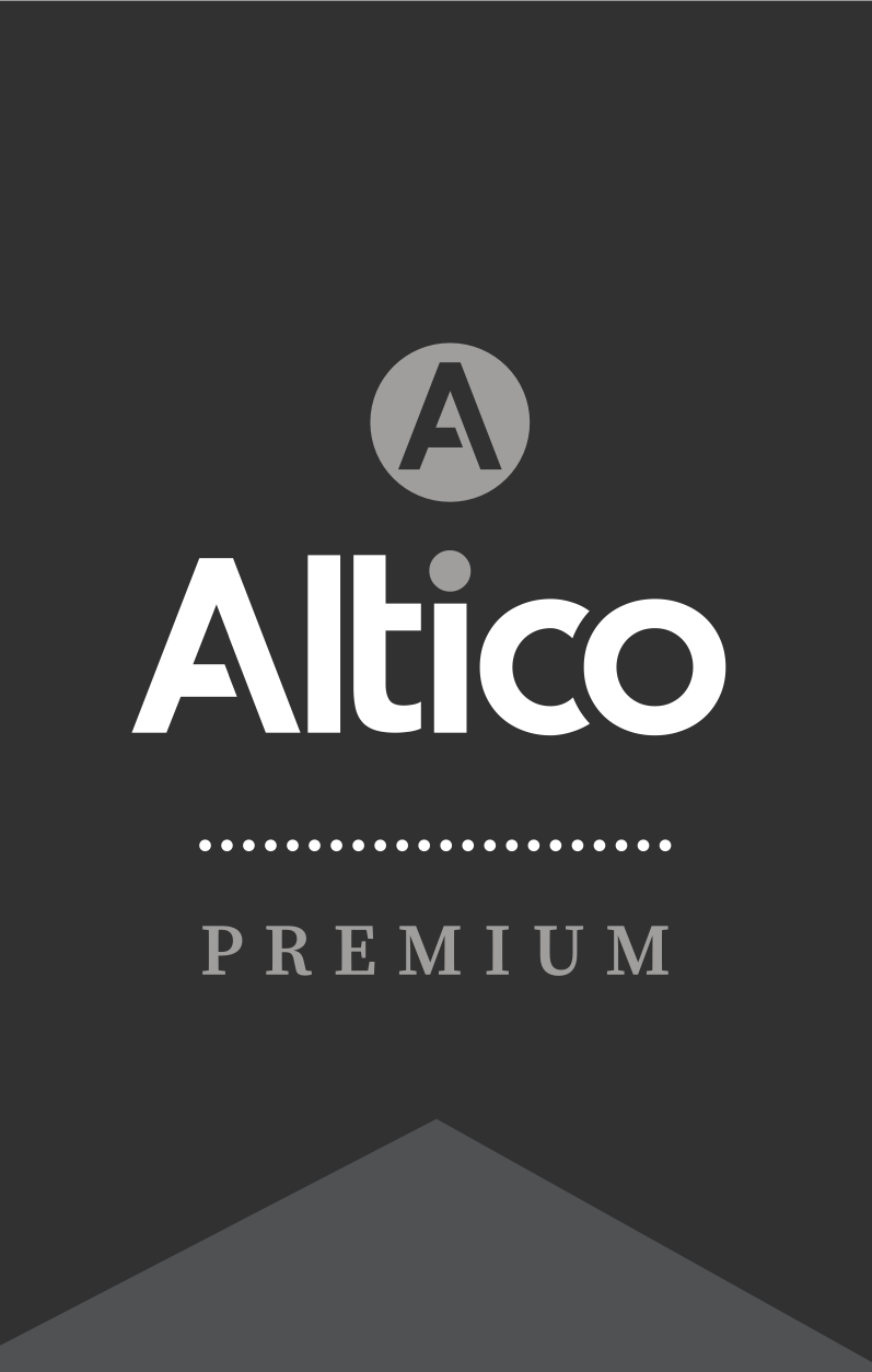 Logo for Altico Premium, featuring