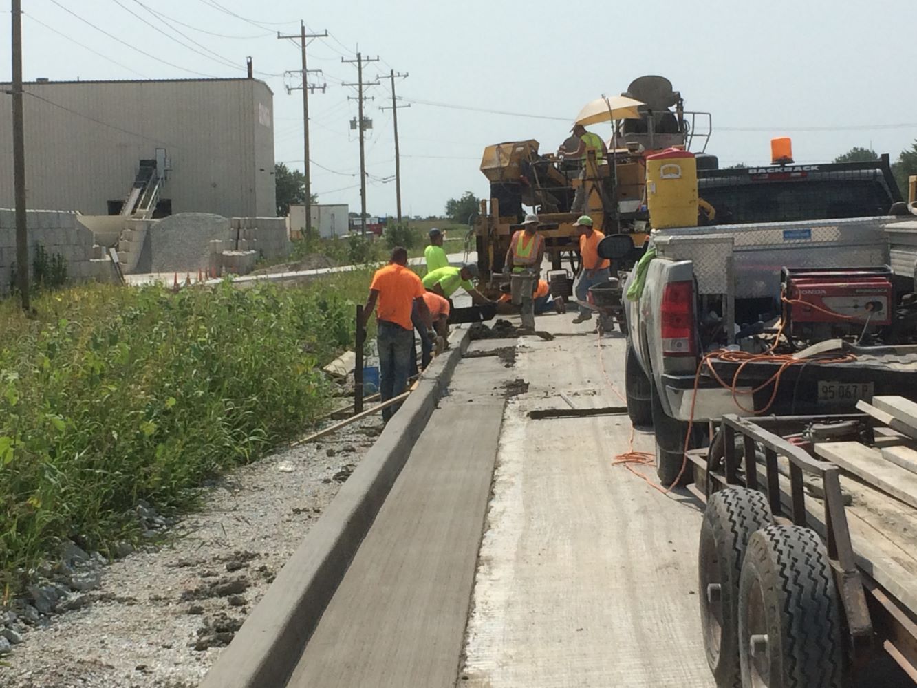 Sidewalk Paving — Kankakee, IL — Kankakee Valley Construction Co