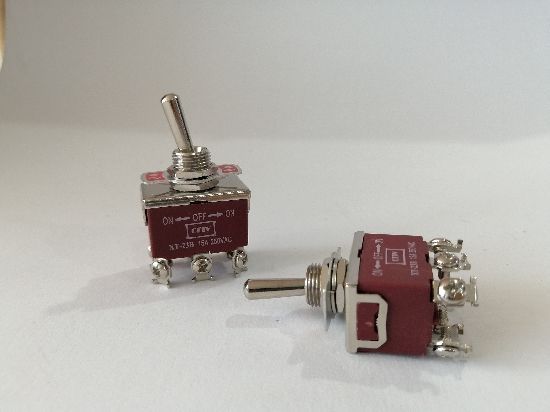 Interruptor con placa ON/OFF 2P 2T 15A