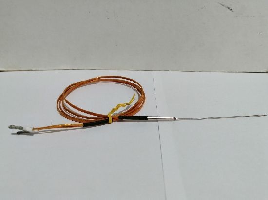 Termopar Tipo J de Punta, 1MM Ø x 200mm.Con 1mtro de Extensión de Kapton