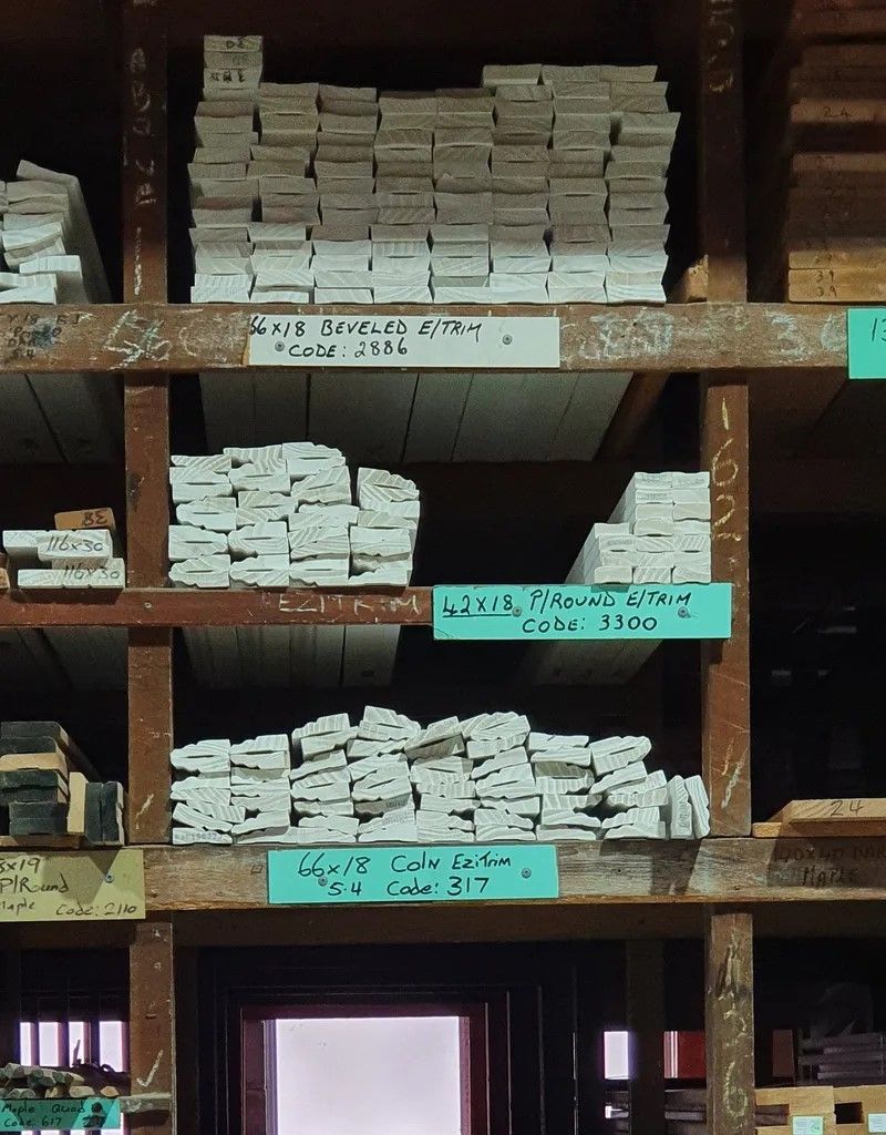 A Shelf With A Sign On It — Johnson's Timber Agencies In Bawley Point, NSW