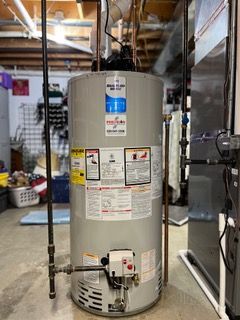 Water Heater in Basement — Jefferson, WI — Precision Plumbing Services