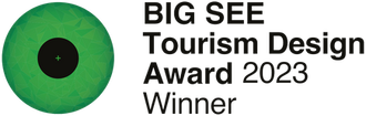 Gewinnerlogo des Big See Tourism Design Award 2023