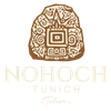 Stylized brown Mayan glyph above “NOHOCH TUNICH” in gold with “Jubilee” beneath.