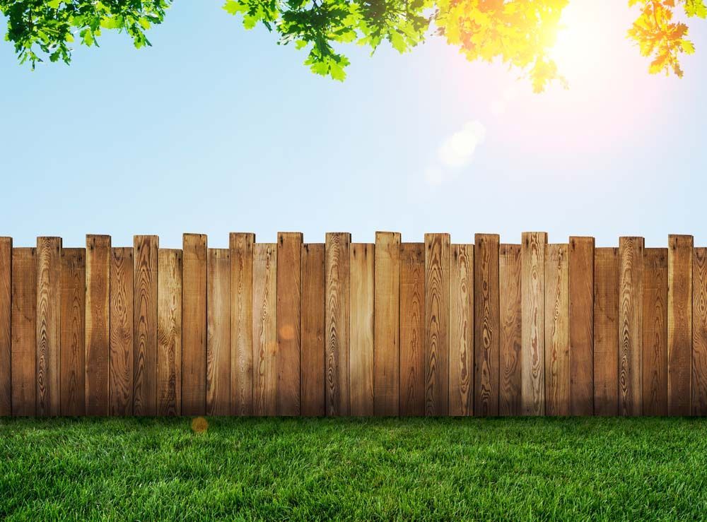 Wooden Fence Surrounds Green Field — Craig’s Lawn Mowing and Garden Maintenance in Sutherland, NSW