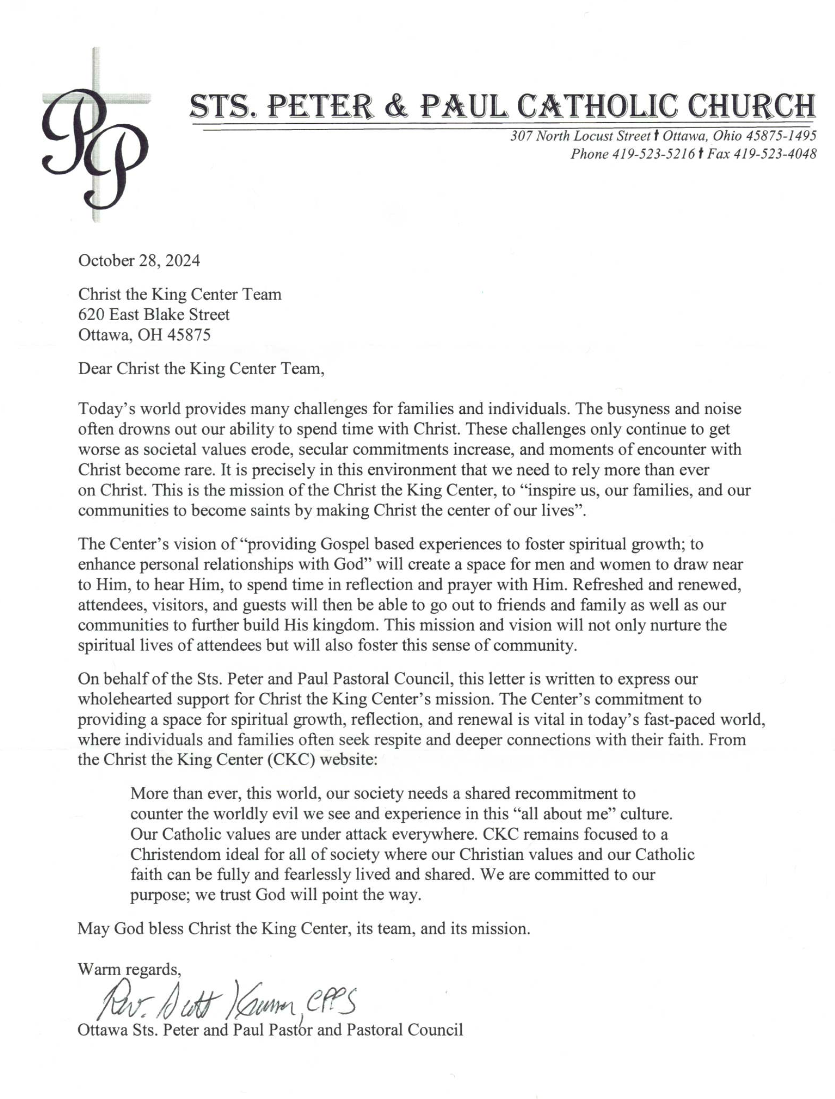 Fr. Scott Support