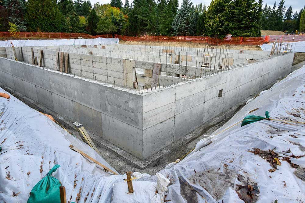Large Stormwater Retention Tank project under construction
