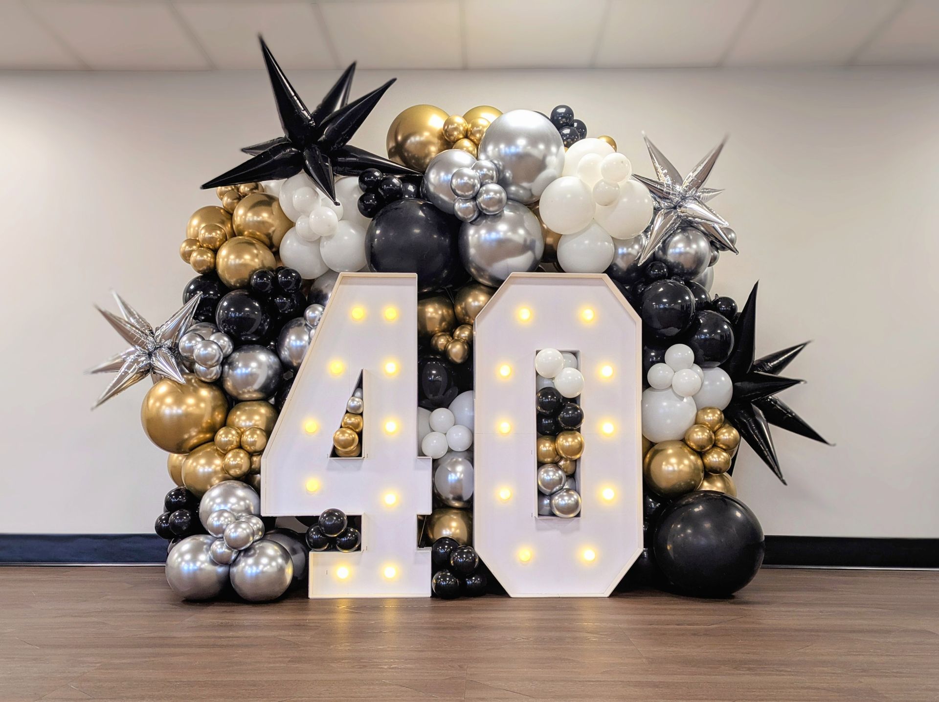 40th birthday balloons