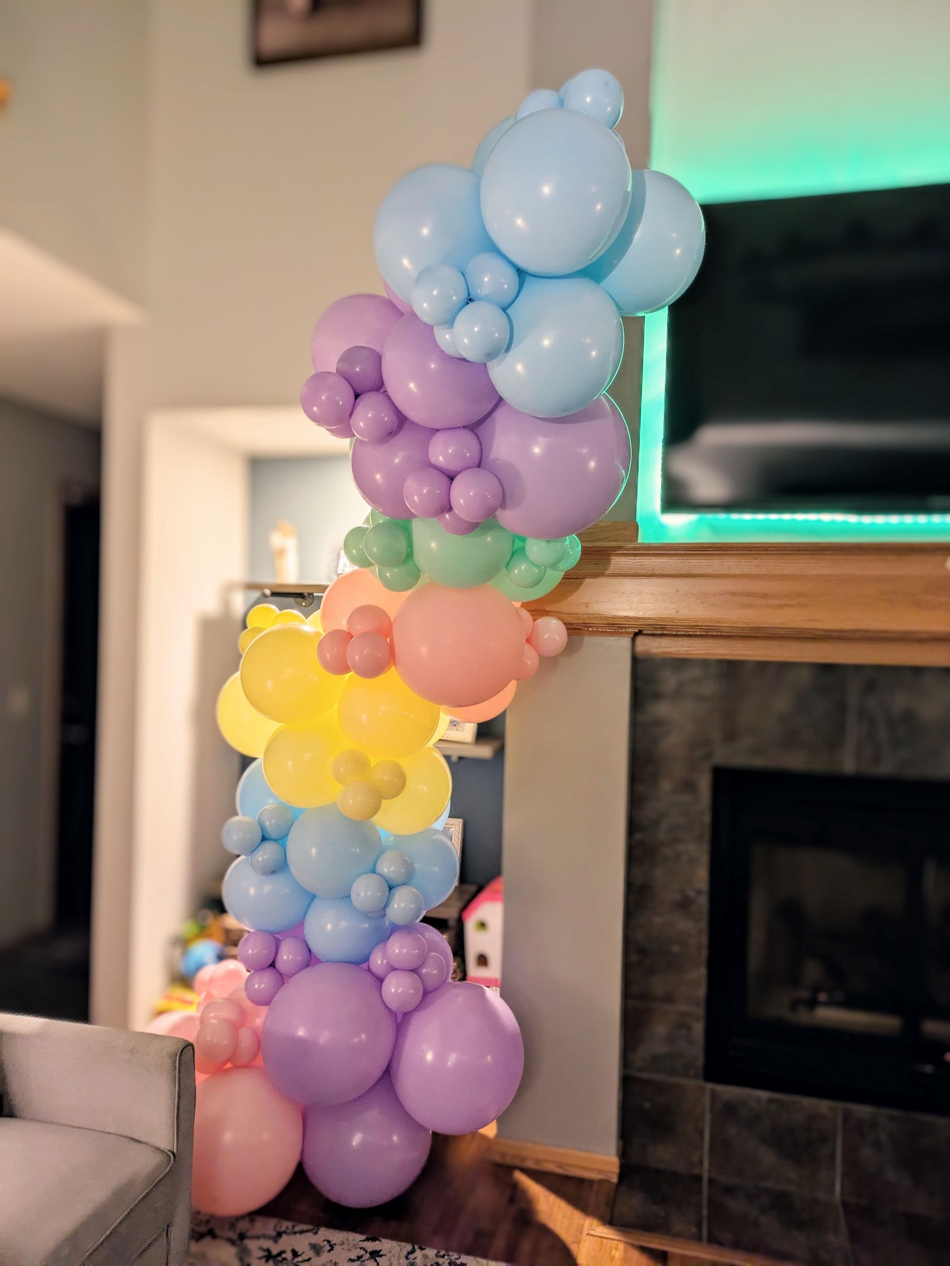 multi colored balloons