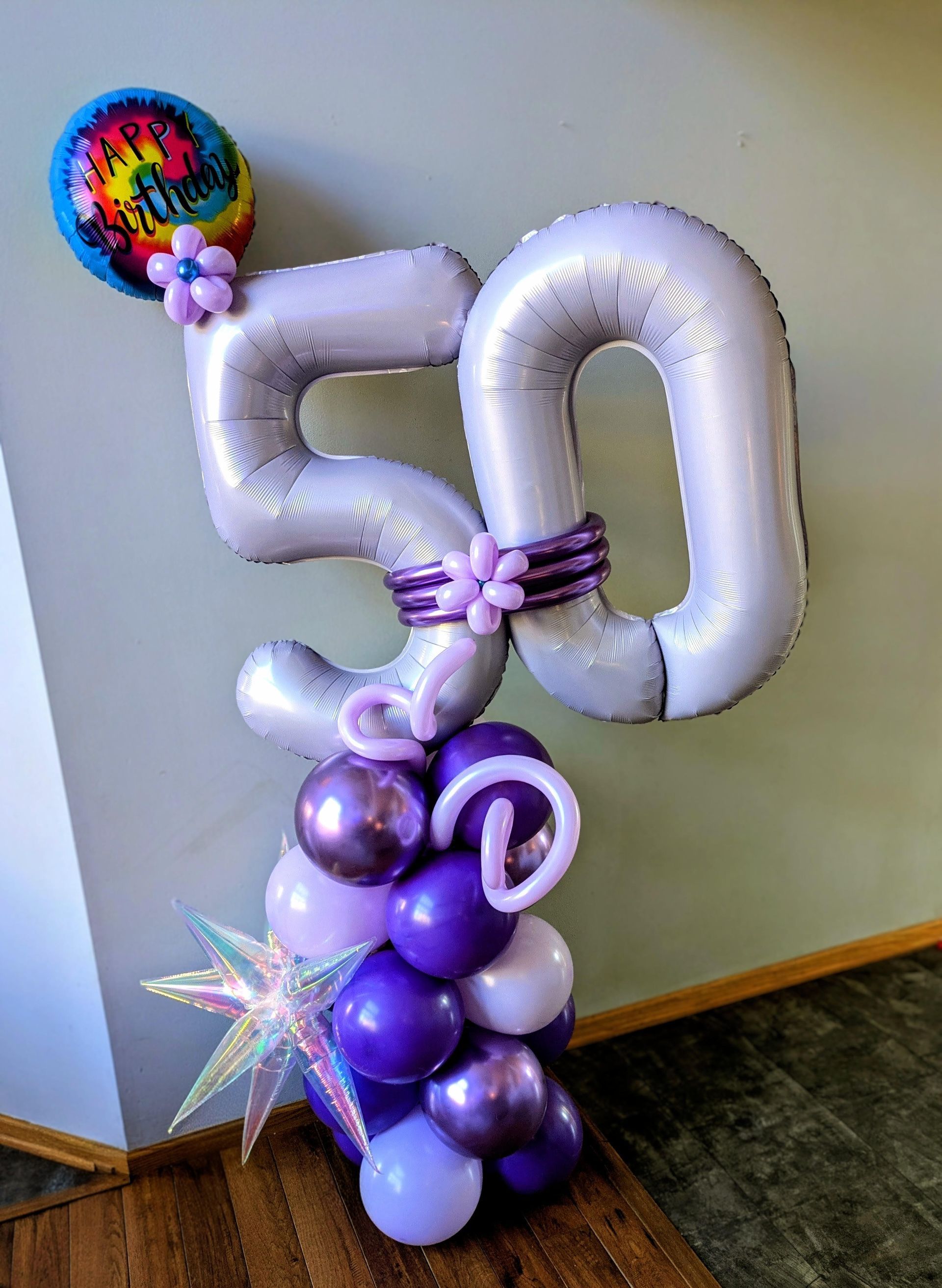 50th birthday balloons