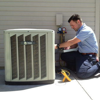 AC Unit Repair Picture of AC Unit Repair in Arkansas at M and M Heating & Air