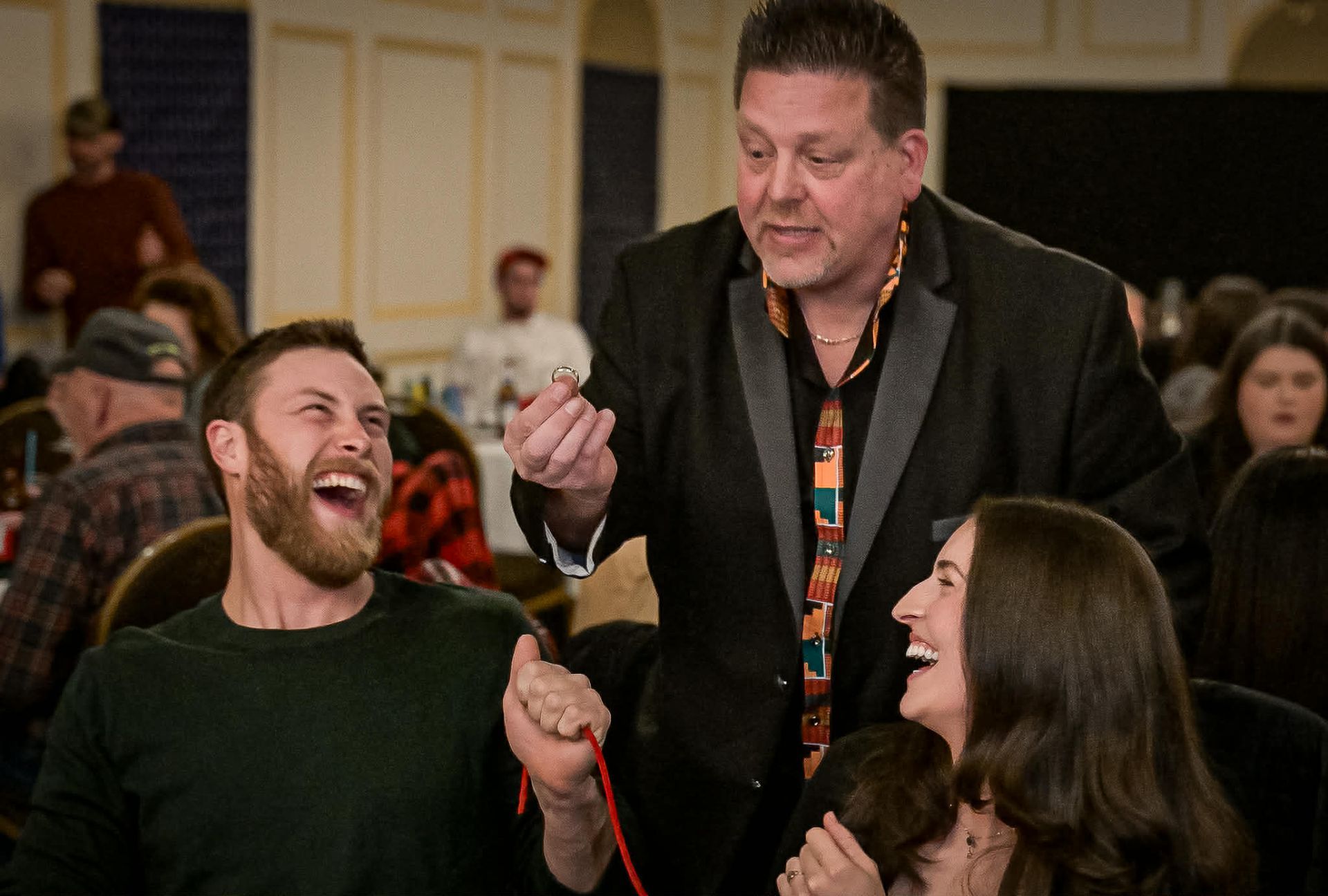 Stephan does the impossible with a wedding ring that brings this couple to tears with laughter in the Boston area.