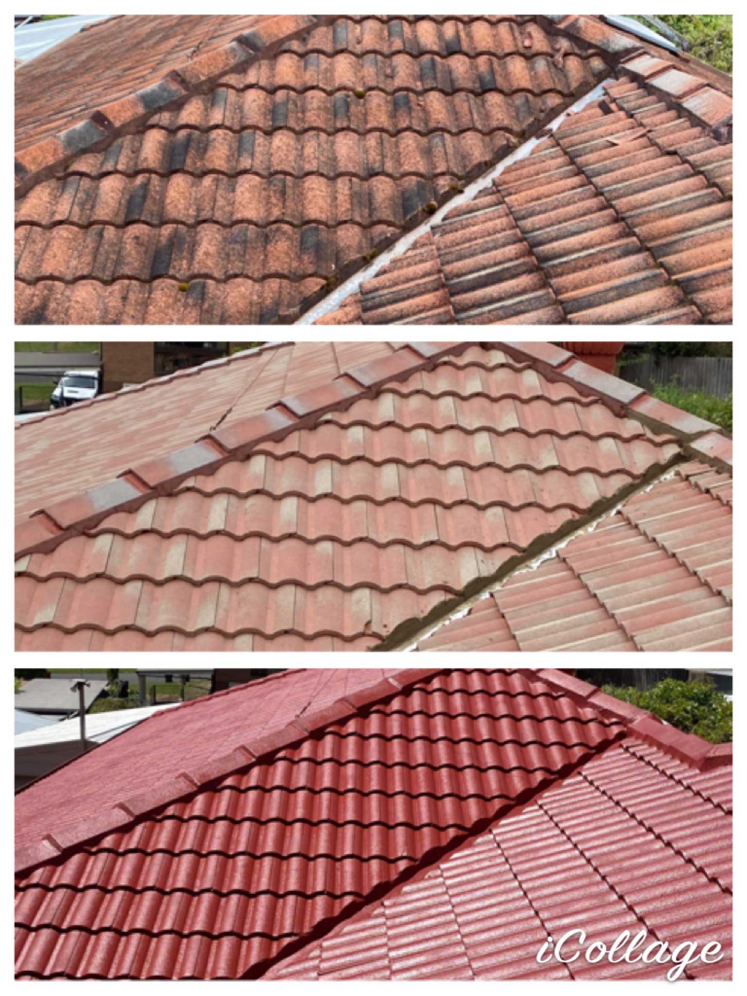 Newly cleaned and repainted roof to red | Gisborne, VIC | H&M Roofing