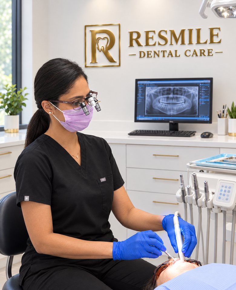 Hallway at Resmile Dental Care in Bridgewater, New Jersey