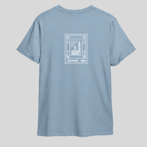 Taiwanese Trendy Short-Sleeve T-Shirt – Soft Cotton Premium Regular Fit (Clear Water Blue)
