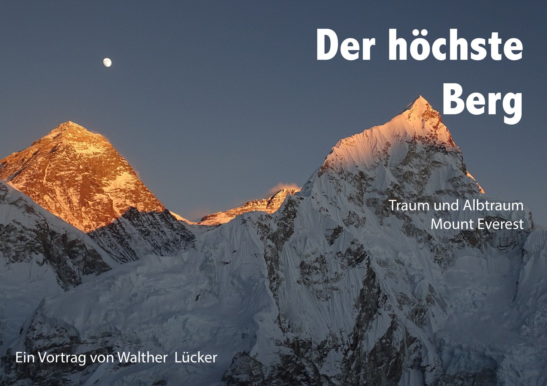 Ein Bild von einem Berg mit den Worten „der höchste Berg“ darauf
