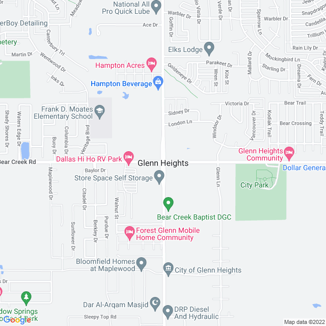 Map of business location