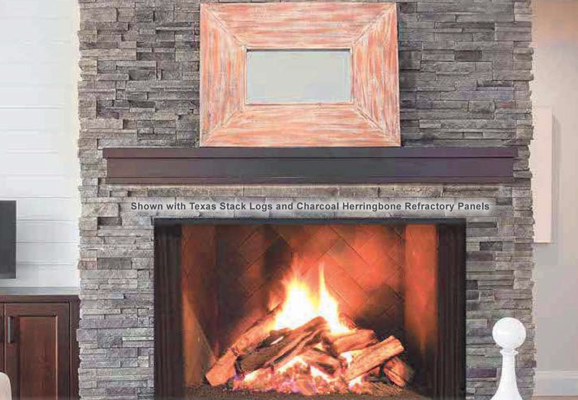 Nice Indoor Area with Fireplace — Addison, TX — Fireplace & Grill Factory Outlet