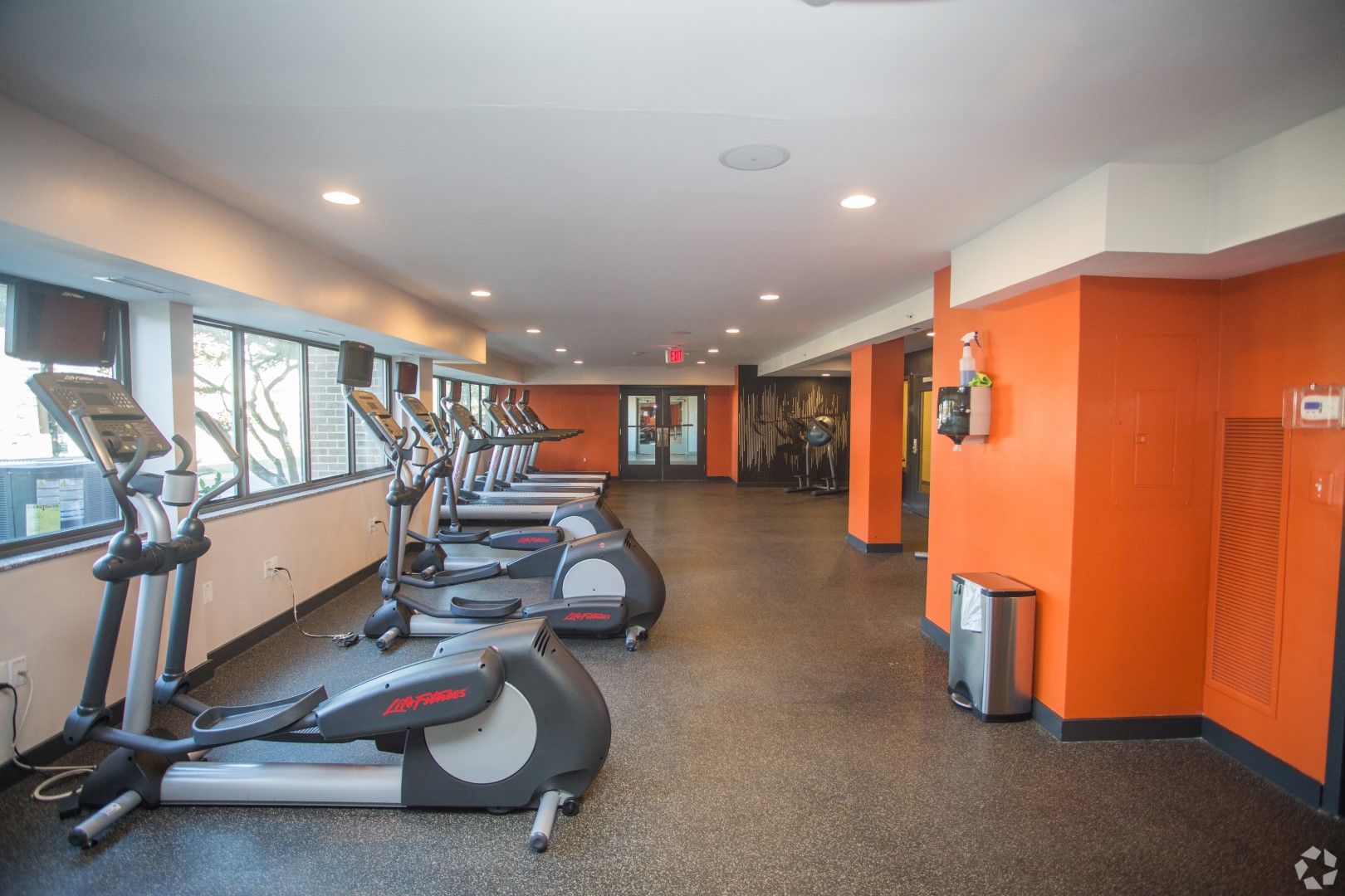 Fitness center at The Mark by Solaire in Alexandria, VA.