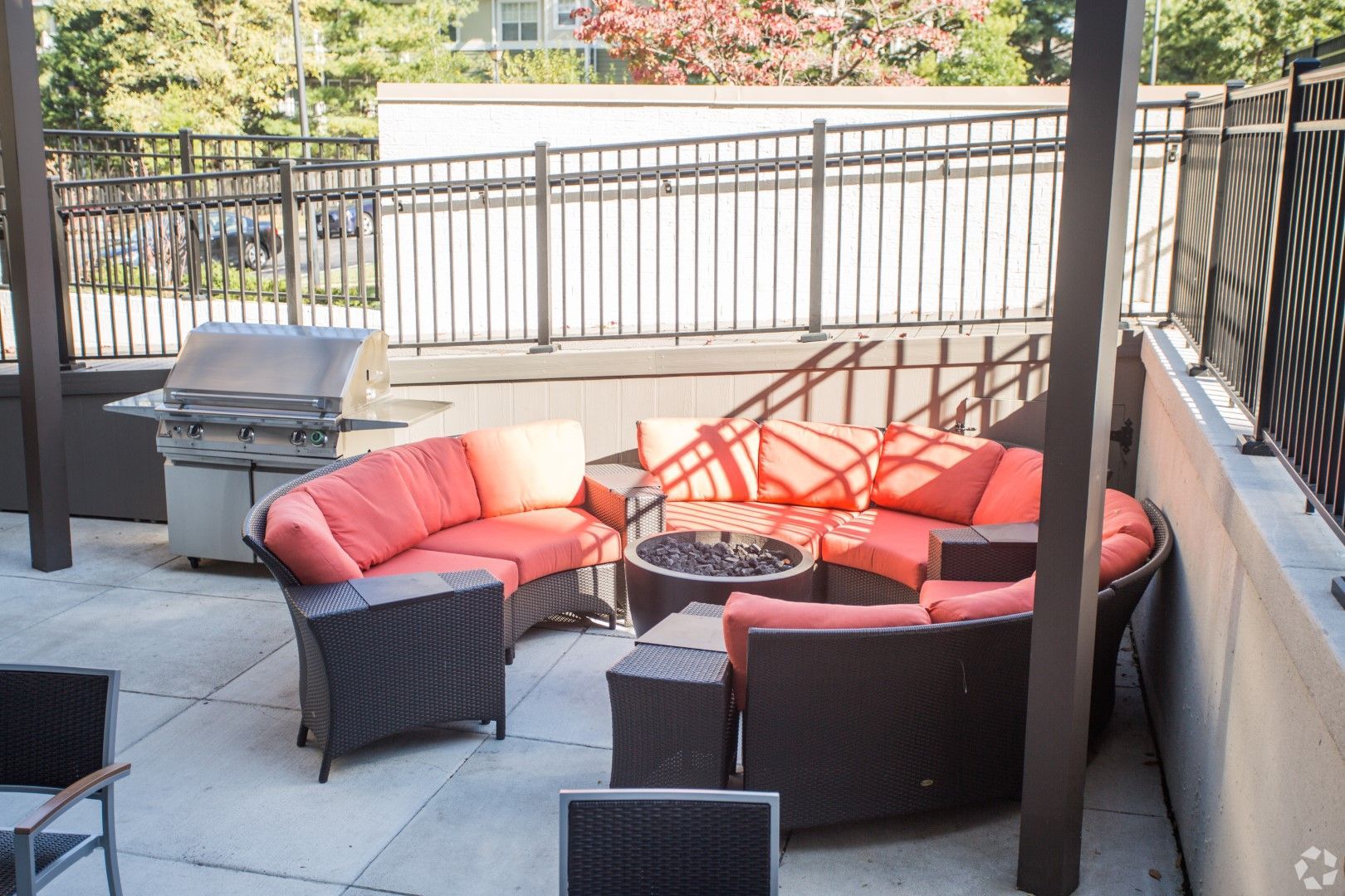 Pool lounge at The Mark by Solaire in Alexandria, VA.