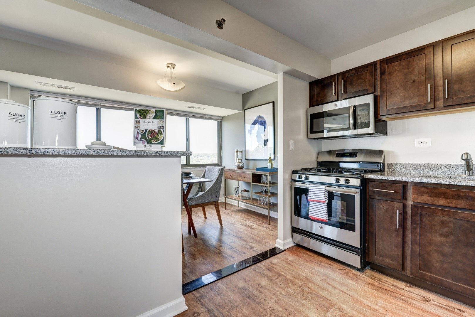 Kitchen at The Mark by Solaire in Alexandria, VA.
