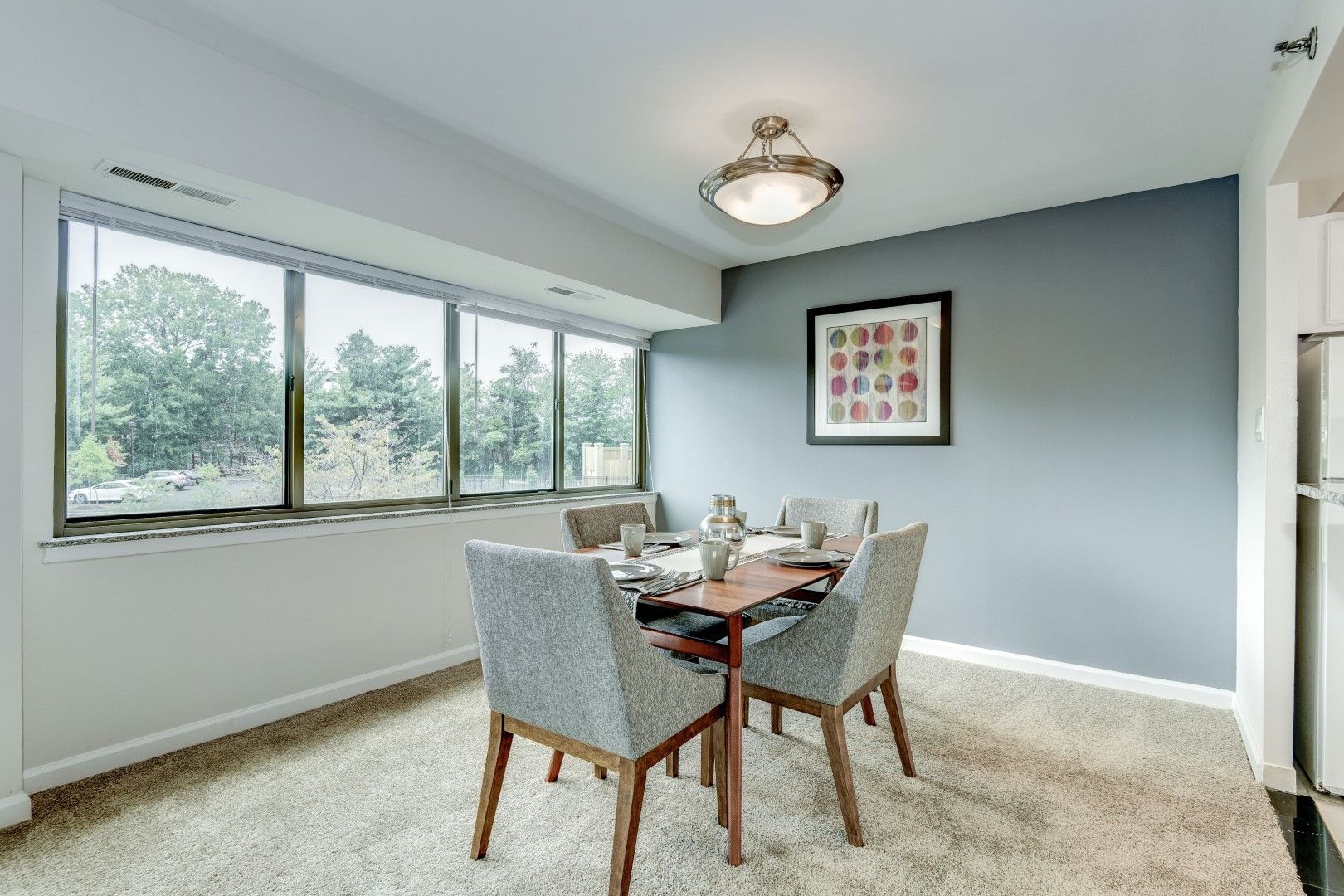 Dining room at The Mark by Solaire in Alexandria, VA.