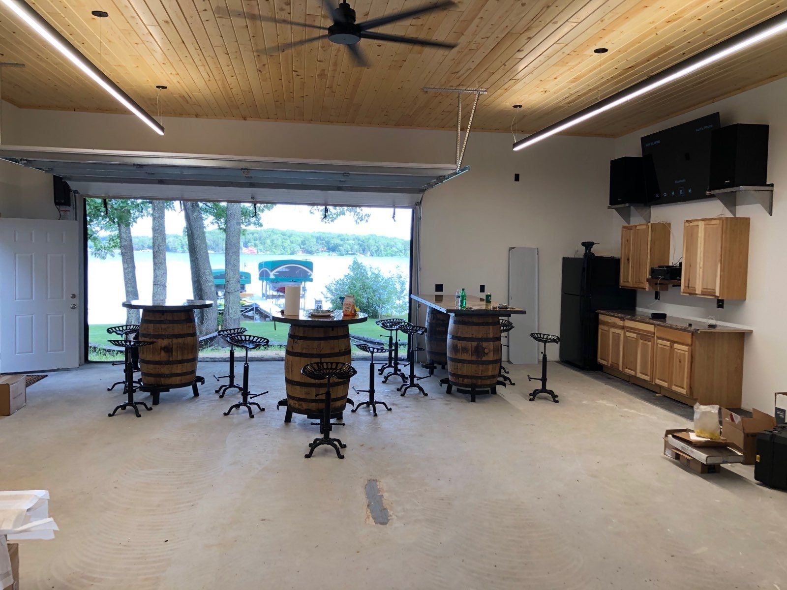 finished garage